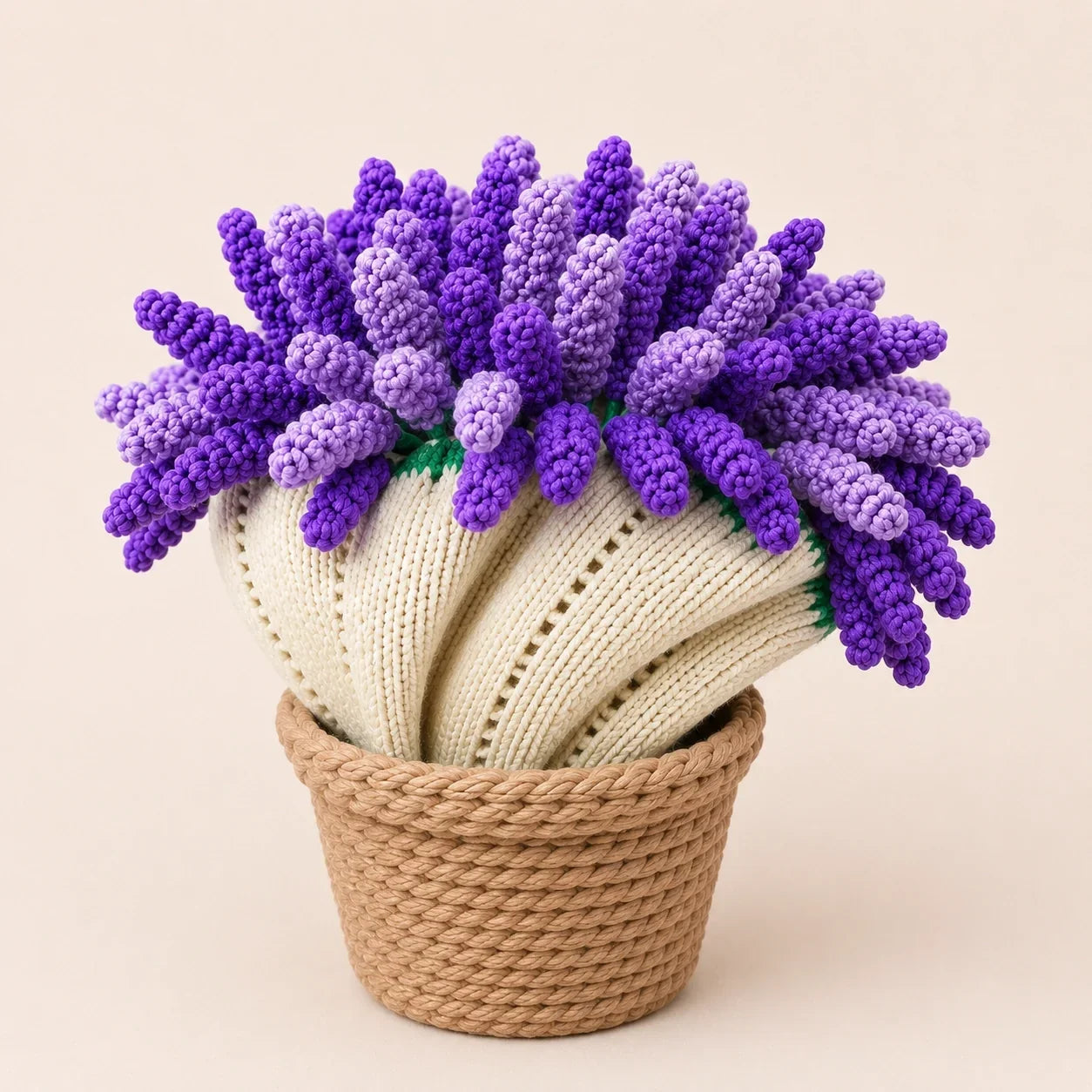 5-in-1 Crochet Blanket + Flowers + Decor Bundle
