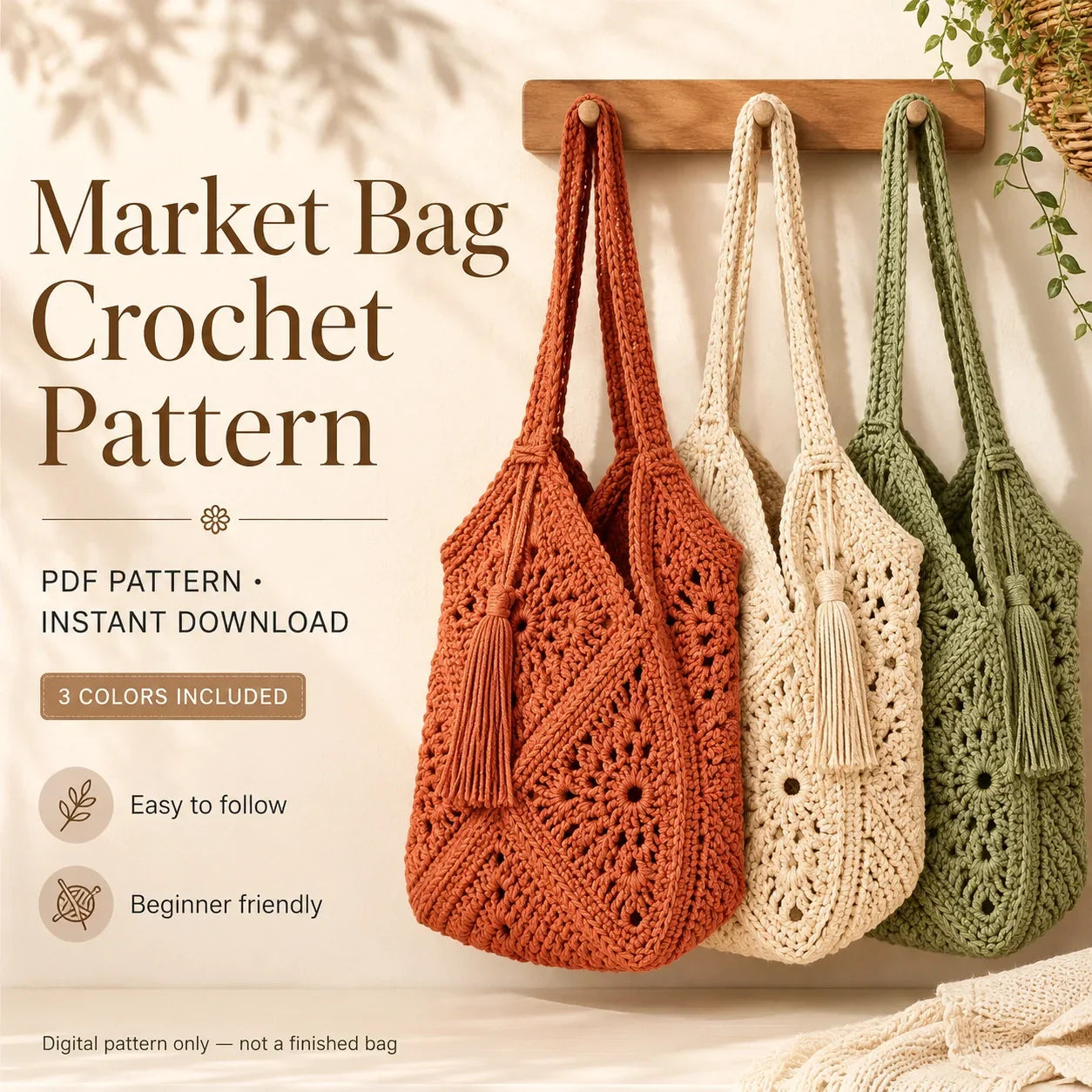 Lunar Granny Square Crochet Bag Pattern