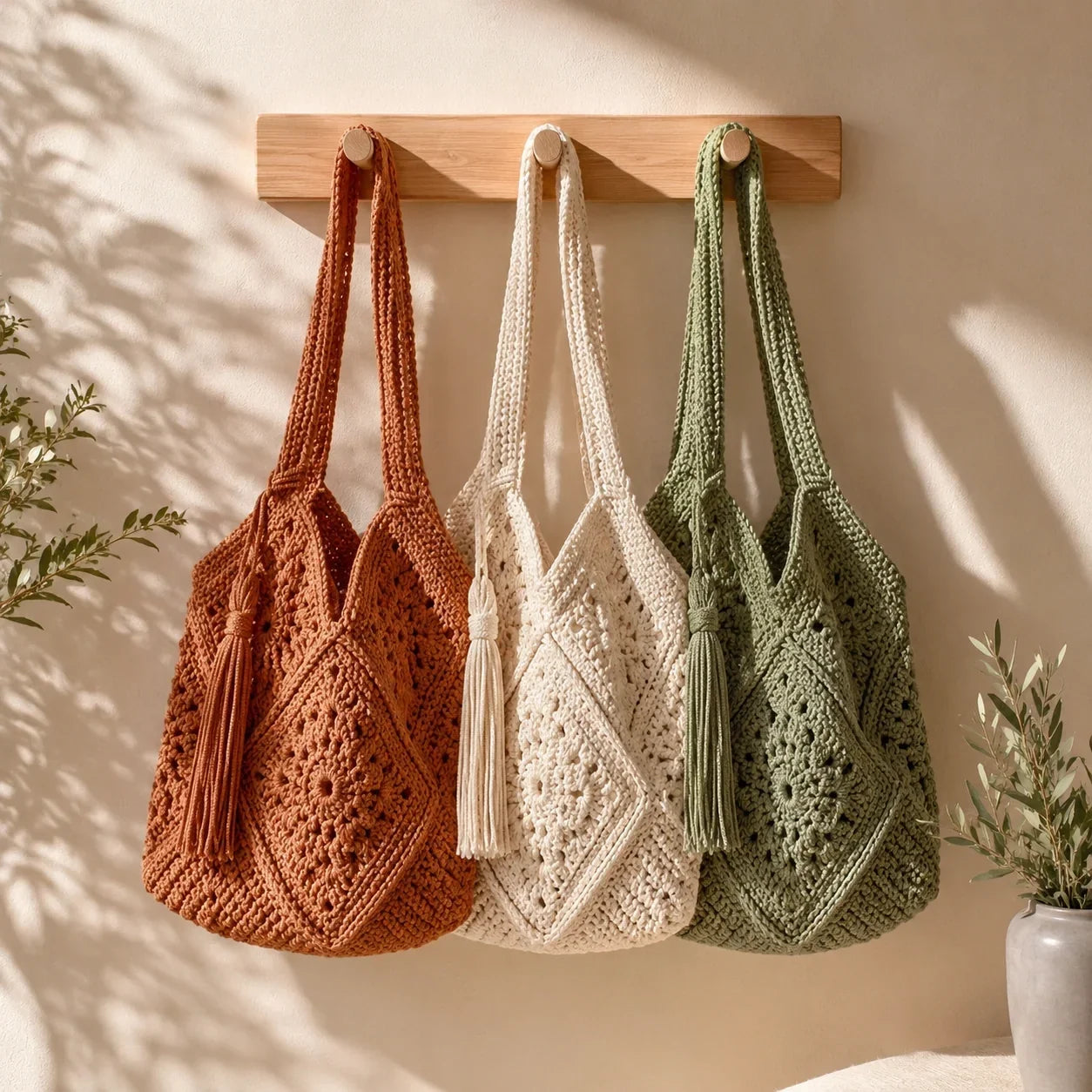 Lunar Granny Square Crochet Bag Pattern
