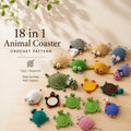 18-in-1 Animal Coaster Crochet Pattern